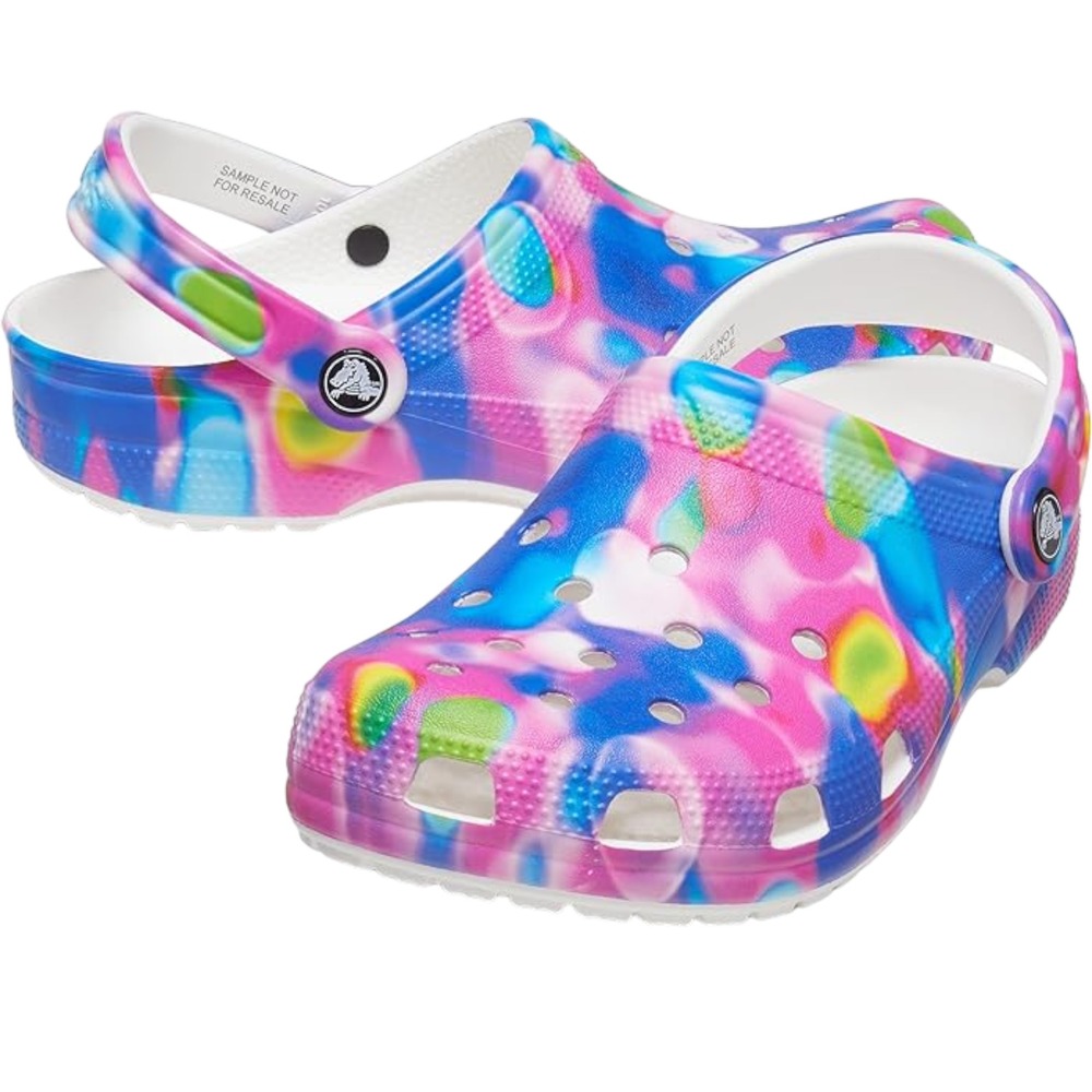 Crocs Adult Unisex Classic Solar Rainbow Clog Men's 11 / Women's 13